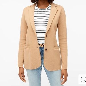 J. Crew Sweater Blazer - light pink heather - sz M